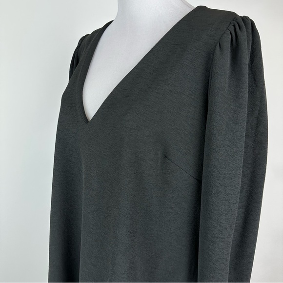 City Chic Quiero Dress Black V Neck Sheath Dress Size 14 - Picture 10 of 15